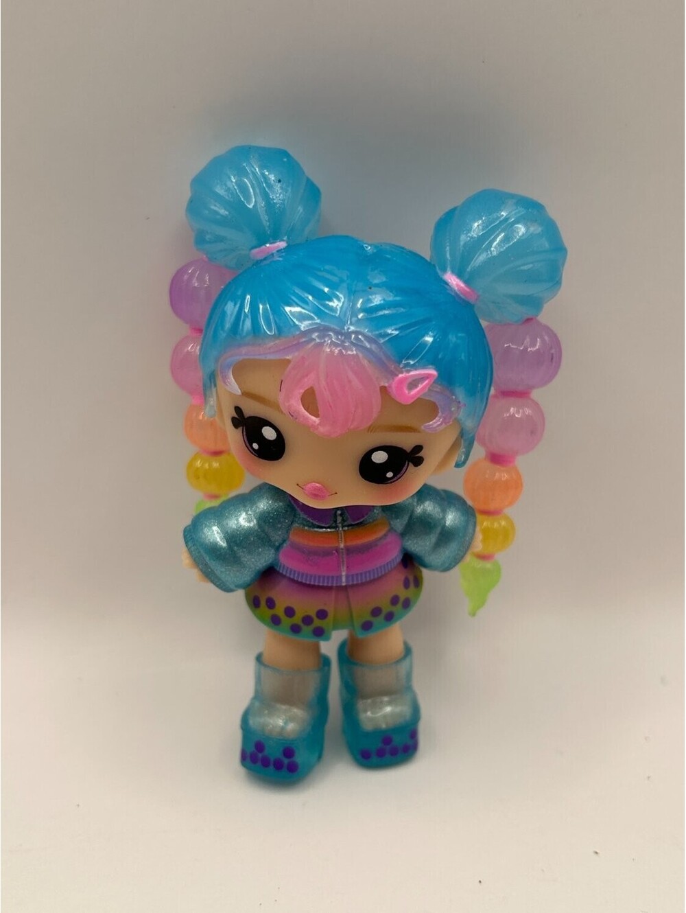Mga Entertainment Mini Doll Figure Yummiland Piper Peach Girls 10 Cm Blue Pink
